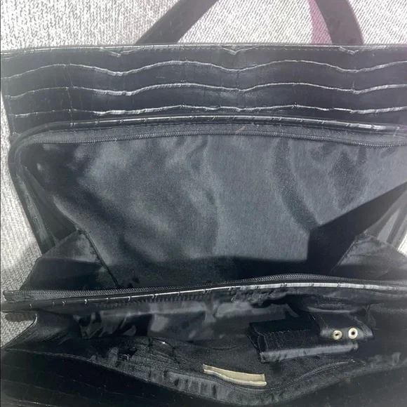 Naturalizer Black Laptop Bag Sleek Minimalist Design - Picture 4 of 16